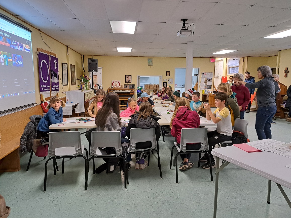 A Kids Movie and Craft Night was held on March 24th in the Parish Hall. There was a great turnout and a great time was had by all!